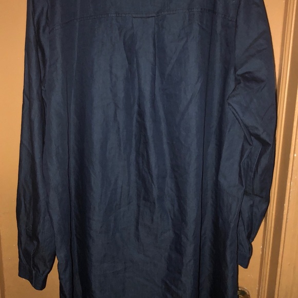 Women’s Denim Shirt Dress - Picture 2 of 5